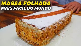 MASSA FOLHADA MIL FOLHAS MUITO FÁCIL DE FAZER  Ewerton Santana [upl. by Elledoj978]