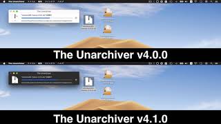 The Unarchiver v400 and v410 Extraction Speed Test [upl. by Dougy]