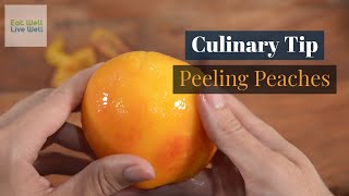 How To Peel Peaches  Easy Method for Peeling Peaches [upl. by Uot]