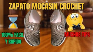 🌈❤️ ¿Cómo Aprender a Tejer un Mocasín de Crochet sin Experiencia Previa y con muchos TIPS [upl. by Eneleahcim513]