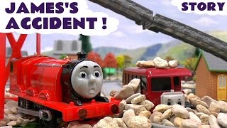 Thomas and Friends Jamess Accident And Rescue Story [upl. by Ardnasyl]