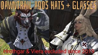 FFXIV Hrothgar amp Viera headwear [upl. by Scholz]