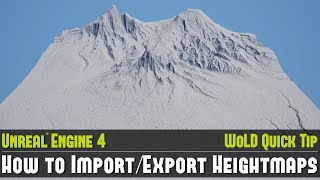 UE4 Quick Tip 20 How to Import and Export Landscape Heightmaps [upl. by Caryn]