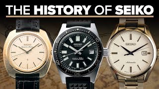 The History Of Seiko Watches  A Look At Their Most Iconic Watches [upl. by Cresa]