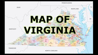 MAP OF VIRGINIA [upl. by Alisia]