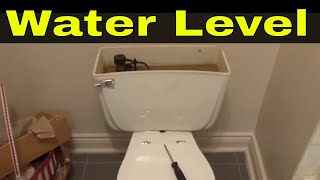 How To Adjust Toilet Water LevelEASY Tutorial [upl. by Adehsar]