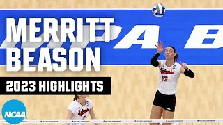 Merritt Beason 2023 NCAA volleyball tournament highlights [upl. by Keraj]