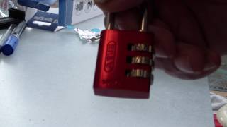 Zahlenschloss knacken ABUS 14530  Combination lock  Lockpicking [upl. by Ikila]