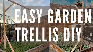 Easy DIY Garden Trellis [upl. by Nwahsed]