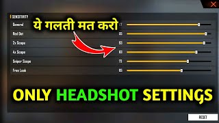 FREE FIRE SENSITIVITY SETTINGS 2021 😱ALL PHONE 📱 SENSITIVITY SETTINGS [upl. by Eellac]