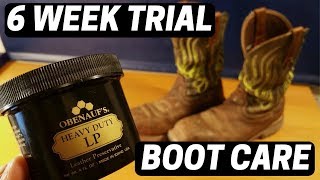 Work Boot Care  Obenauf’s Review After 6 Weeks in the Desert [upl. by Eelrebmik]