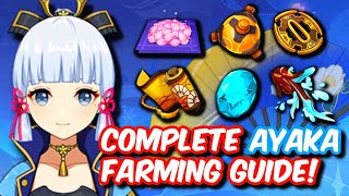 Complete Kamisato Ayaka Ascension Material and Talent Farming Guide  Genshin Impact 20 [upl. by Cooperman]