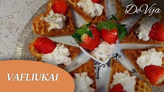 VALENTINO VAFLIUKAI geriausias traškių vaflių receptas ir slaptas ingredientas🙂 DeVija [upl. by Leanna384]