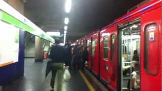 arrivo metropolitana M2 ET 245 alla stazione di Centrale Milano [upl. by Elfie389]