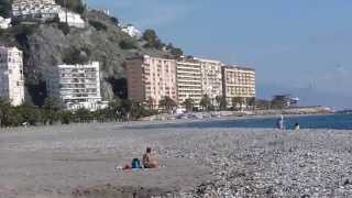 Almuñécar Playa Puerta del Mar Costa Tropical Granada Andalucía [upl. by Aliban]