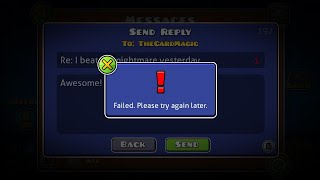 How to fix quotFailed Please try again laterquot for messages Geometry Dash [upl. by Nytsua]