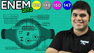 ENEM 2012 Matemática 12  Sistema de Numeração Decimal e Unidades de Medida [upl. by Arehsat]