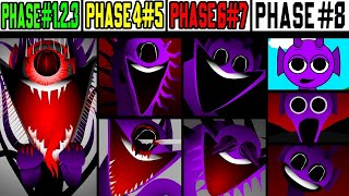 Phase 12 VS Phase 3 VS Phase 4 VS Phase 5 VS Phase 6 VS Phase 7 VS Phase 8 in Incredibox Sprunki [upl. by Demeyer955]