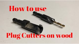 How to use Plug Cutters in wood [upl. by Hsekar457]