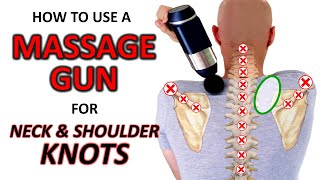 How to Use a Massage Gun to Loosen Tight Neck amp Shoulders [upl. by Ebner482]