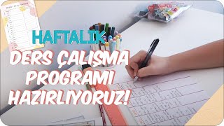 Ders Çalışma Programımı Nasıl Hazırlıyorum  Haftalık Program Hazırlama 📅 [upl. by Eelrak]