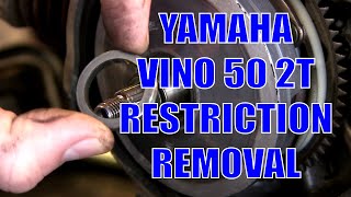 20022005 Yamaha Vino 50 Restrictor Removal  Detailed HowTo [upl. by Acyre556]