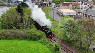 boness steam train in 4k [upl. by Ermengarde228]