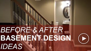 Before and After Basement Finishing Design Ideas [upl. by Hyde542]