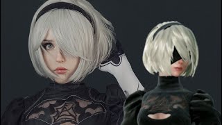 how to become 2B • Nier Automata • cosplay makeup tutorial [upl. by Oisacin499]