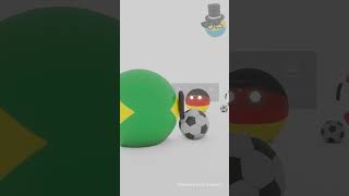 Estados Unidos y el Futbol Americano⚽COMIC RECREADO shorts countryballs humor [upl. by Nauwtna]