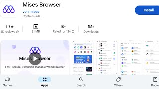 How To Install Mises Browser Apps  How To Download Mises Browser Apps [upl. by Faythe393]