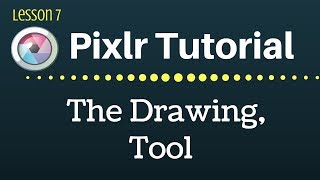 Pixlr Tutorial  The Drawing Tool  Lesson 7 [upl. by Hawthorn]