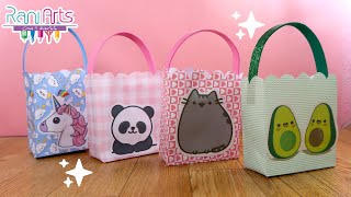 BOLSAS DE REGALO DE PAPEL  DIY  ideas para regalar fáciles [upl. by Raviv]