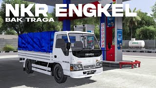 RILIS NKR ENGKEL SUSPENSI REAL DEPAN BELAKANG  MODS BUSSID [upl. by Emolas]