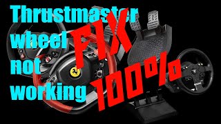 How to fix thrustmaster wheel that has no poweroutput [upl. by Airalednac]