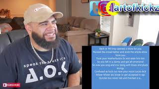 Eminem Cant Be Touched  D12  Quitter Lyrics on screen Everlast Diss REACTION [upl. by Eerak16]