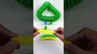 Satisfying Crunchy Pop tube Sound satisfyingvideosrelaxing creative oddasmr insideout colors [upl. by Lativa]