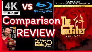 The Godfather 4K UHD Blu Ray Review with Exclusive 4K vs Blu Ray Image Comparison Trilogy Unboxing [upl. by Aihsela114]