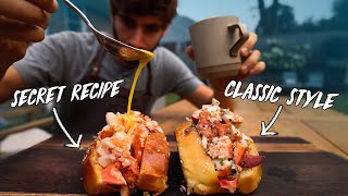 The Perfect Lobster Roll Recipe Completly From Scratch [upl. by Ariahay]