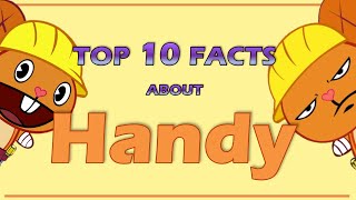 Top 10 Facts About HANDY From Happy Tree Friends Character review [upl. by Hoopen842]