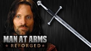 Aragorns Narsil  Andúril Lord of the Rings  MAN AT ARMS REFORGED [upl. by Tnirb]