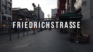 4K Walking Tour FriedrichstraÃŸe Mitte Berlin [upl. by Arel]