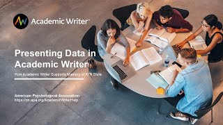 Presenting Data in Academic Writer [upl. by Hcone512]