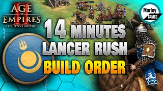 This AOE2 Mongols Build Order Gave me 11 WINS IN 11 Games  Steppe Lancer Rush [upl. by Luas127]