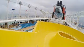 Mickey Water Slide POV  Disney Fantasy Cruise [upl. by Elleoj]