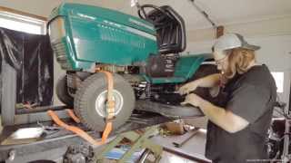 How to Replace a Deck Belt on a MTD Riding Lawn Tractor [upl. by Ahselrac]