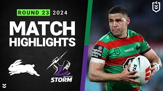 NRL 2024  Rabbitohs v Storm  Match Highlights [upl. by Wanonah143]