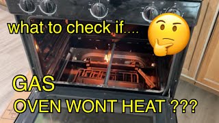 GAS OVEN will not HEAT how TO troubleshoot DIY [upl. by Maiocco]