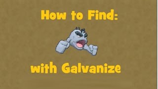 How to find Alolan Geodude with Galvanize [upl. by Lavena]