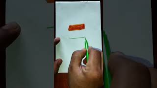 Indian Flag Painting With Water Coloursshorts [upl. by Hoeve]